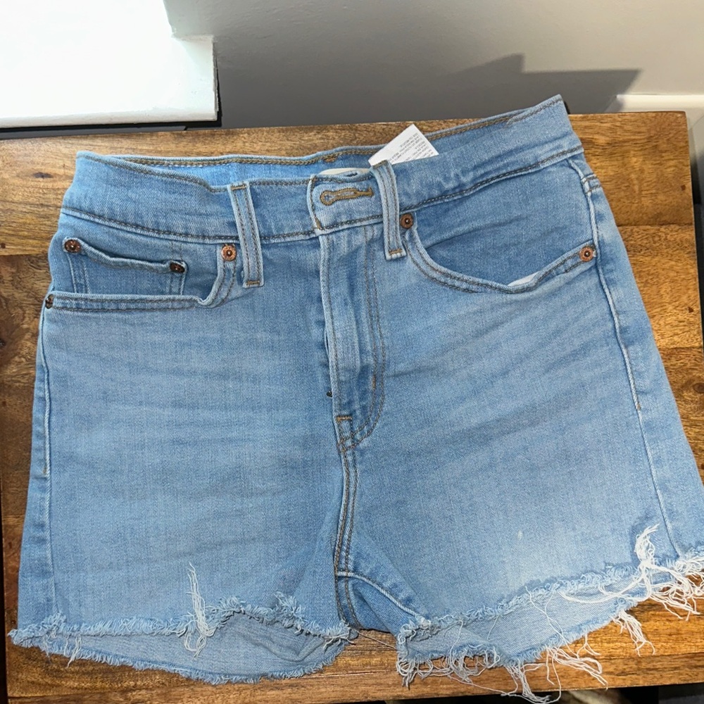 Levi's Light Blue Jean Shorts
